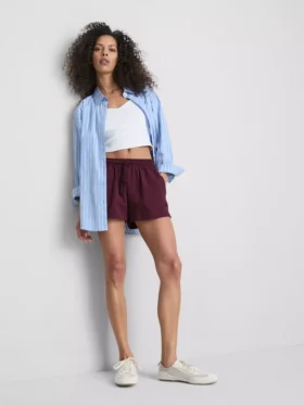 Lässige Shorts aus Baumwolle mit Kordelzug