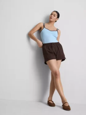 Lässige Shorts aus Baumwolle mit Kordelzug