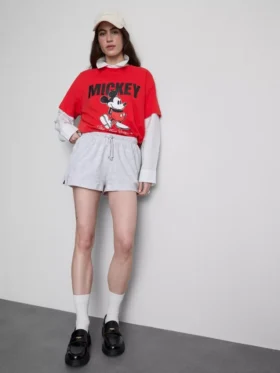 Lässige Shorts aus Baumwolle mit Kordelzug
