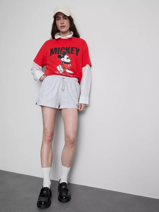 Lässige Shorts aus Baumwolle mit Kordelzug Lässige Shorts aus Baumwolle mit Kordelzug