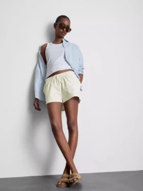Lässige Shorts aus Baumwolle mit Kordelzug