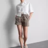 Lässige Shorts aus Baumwolle mit Kordelzug Lässige Shorts aus Baumwolle mit Kordelzug