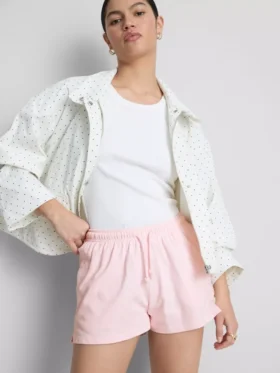 Lässige Shorts aus Baumwolle mit Kordelzug