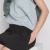Lässige Shorts aus Baumwolle mit Kordelzug Lässige Shorts aus Baumwolle mit Kordelzug