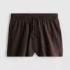 Lässige Shorts aus Baumwolle mit Kordelzug Lässige Shorts aus Baumwolle mit Kordelzug