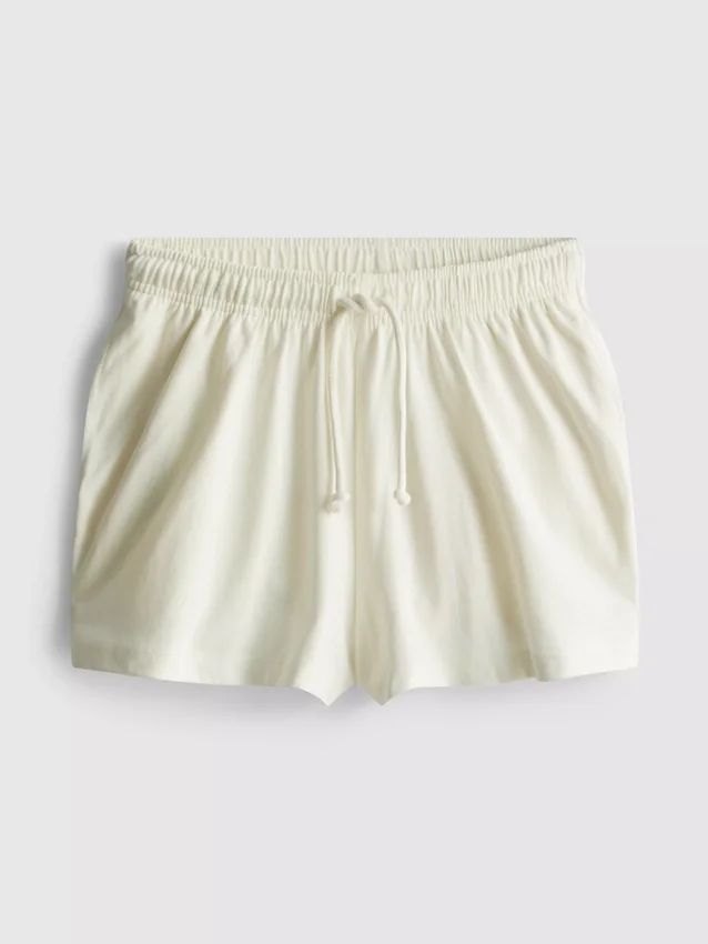 Lässige Shorts aus Baumwolle mit Kordelzug Lässige Shorts aus Baumwolle mit Kordelzug