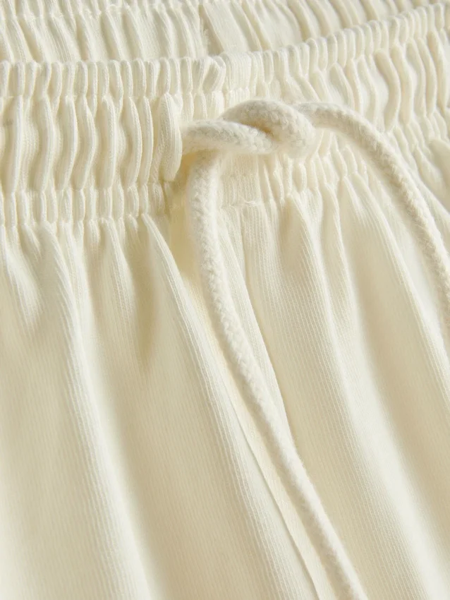 Lässige Shorts aus Baumwolle mit Kordelzug Lässige Shorts aus Baumwolle mit Kordelzug