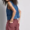 Lässige Shorts aus Baumwolle mit Kordelzug und Perlenverzierung