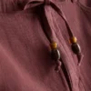 Lässige Shorts aus Baumwolle mit Kordelzug und Perlenverzierung