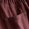 Lässige Shorts aus Baumwolle mit Kordelzug und Perlenverzierung
