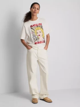 Marilyn-Monroe-Hemd aus Baumwolle in Oversize-Passform