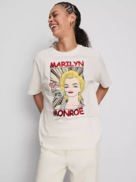 Marilyn-Monroe-Hemd aus Baumwolle in Oversize-Passform