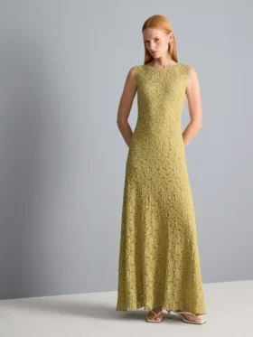 Maxikleid aus Stretch-Spitze