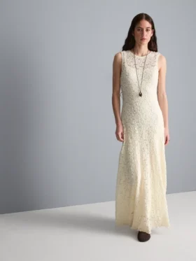 Maxikleid aus Stretch-Spitze