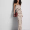 Maxirock aus bedrucktem Satin mit Schrägschnitt von Paula Echevarría Maxirock aus bedrucktem Satin mit Schrägschnitt von Paula Echevarría