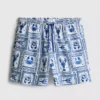 Mediterrane Shorts mit Struktur im Stil mediterraner Fliesen Mediterrane Shorts mit Struktur im Stil mediterraner Fliesen