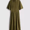 Midi-Hemd-Kleid Midi-Hemd-Kleid