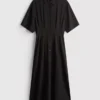 Midi-Hemd-Kleid Midi-Hemd-Kleid