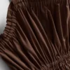 Midi-Kleid aus Baumwolle mit gerüschtem Rundhalsausschnitt Midi-Kleid aus Baumwolle mit gerüschtem Rundhalsausschnitt