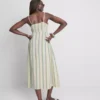 Midi-Kleid aus Baumwolle mit Knopfleiste Midi-Kleid aus Baumwolle mit Knopfleiste