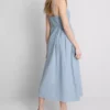 Midi-Kleid aus Baumwolle mit Knopfleiste Midi-Kleid aus Baumwolle mit Knopfleiste
