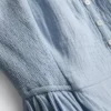 Midi-Kleid aus Baumwolle mit Knopfleiste Midi-Kleid aus Baumwolle mit Knopfleiste