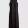 Midi-Kleid mit geripptem integrierten BH Midi-Kleid mit geripptem integrierten BH