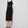 Midi-Kleid mit quadratischem Ausschnitt im Second-Skin-Look Midi-Kleid mit quadratischem Ausschnitt im Second-Skin-Look