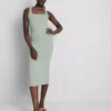 Midi-Kleid mit quadratischem Ausschnitt im Second-Skin-Look Midi-Kleid mit quadratischem Ausschnitt im Second-Skin-Look