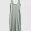 Midi-Kleid mit quadratischem Ausschnitt im Second-Skin-Look Midi-Kleid mit quadratischem Ausschnitt im Second-Skin-Look