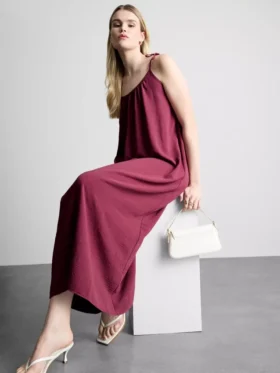 Midi-Kleid mit Trägern