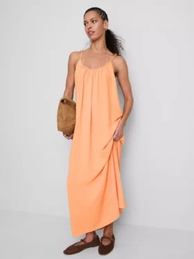 Midi-Kleid mit Trägern