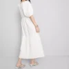 Midi-Smockkleid aus Baumwoll-Seersucker Midi-Smockkleid aus Baumwoll-Seersucker
