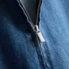 Mini-Etuikleid aus Baumwoll-Denim Mini-Etuikleid aus Baumwoll-Denim