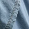 Mini-Etuikleid aus Baumwoll-Denim mit Kragen