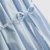 Mini-Kleid aus Popeline mit Rüschen und Trägern Mini-Kleid aus Popeline mit Rüschen und Trägern
