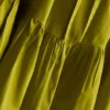 Mini-Kleid aus Popeline mit Rüschen und Trägern Mini-Kleid aus Popeline mit Rüschen und Trägern