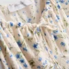 Mini-Kleid mit gekräuselten Flügelärmeln Mini-Kleid mit gekräuselten Flügelärmeln