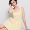 Mini-Korsett-Kleid aus Baumwollmischung Mini-Korsett-Kleid aus Baumwollmischung