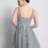 Mini-Korsett-Kleid mit Gingham-Muster Mini-Korsett-Kleid mit Gingham-Muster