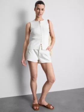Mini-Shorts aus Baumwoll-Denim