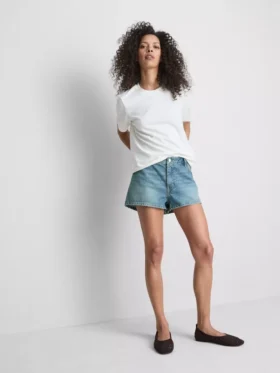 Mini-Shorts aus Baumwoll-Denim