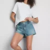 Mini-Shorts aus Baumwoll-Denim Mini-Shorts aus Baumwoll-Denim