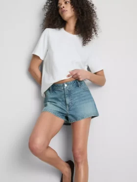 Mini-Shorts aus Baumwoll-Denim