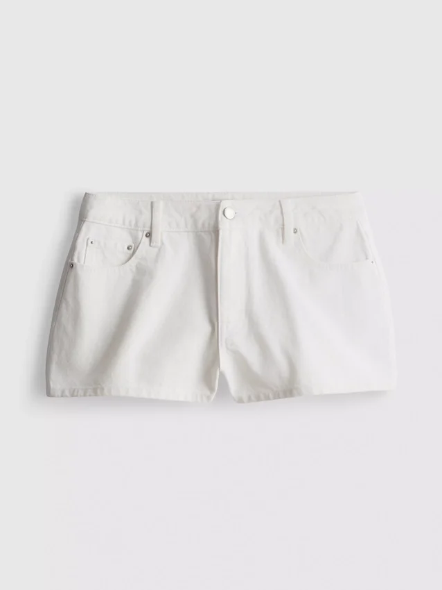 Mini-Shorts aus Baumwoll-Denim Mini-Shorts aus Baumwoll-Denim