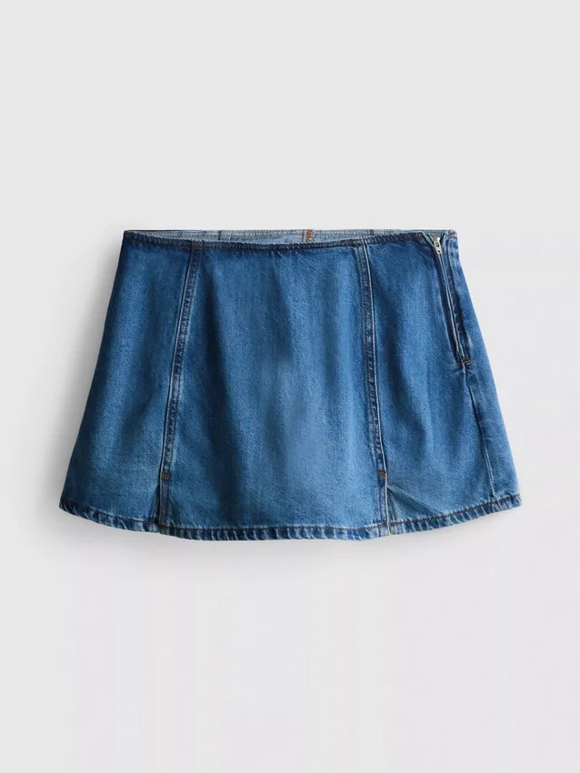Mini-Skort aus Baumwoll-Denim Mini-Skort aus Baumwoll-Denim