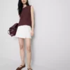 Mini-Skort aus Leinenmischung mit seitlichen Bindebändern Mini-Skort aus Leinenmischung mit seitlichen Bindebändern