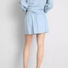 Mini-Skort aus Leinenmischung mit seitlichen Bindebändern Mini-Skort aus Leinenmischung mit seitlichen Bindebändern