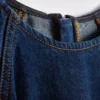 Minikleid aus Baumwoll-Denim mit Puffärmeln Minikleid aus Baumwoll-Denim mit Puffärmeln