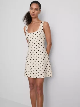 Minikleid aus baumwollreichem Ponte-Stoff
